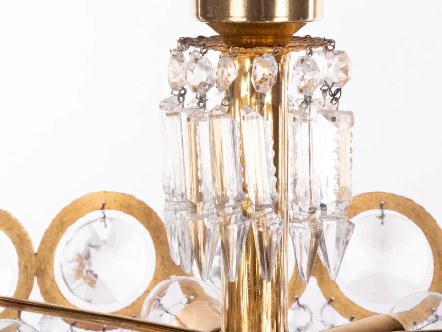 Online Pamono German Jewel Chandelier in Swarovski Crystal and Brass, 1960s