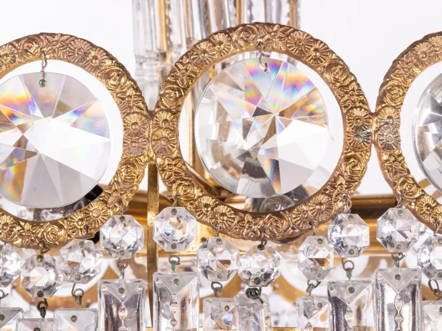 Online Pamono German Jewel Chandelier in Swarovski Crystal and Brass, 1960s