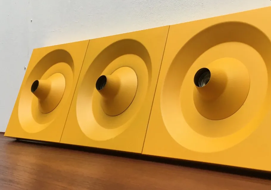 Best Pamono German Metal Wall or Ceiling Lamp by Klaus Hempel for Kaiser Leuchten, 1970s