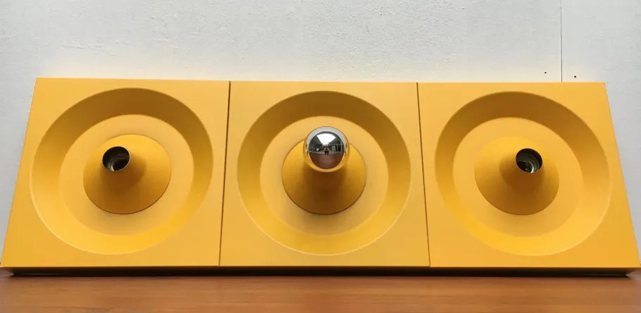 Best Pamono German Metal Wall or Ceiling Lamp by Klaus Hempel for Kaiser Leuchten, 1970s