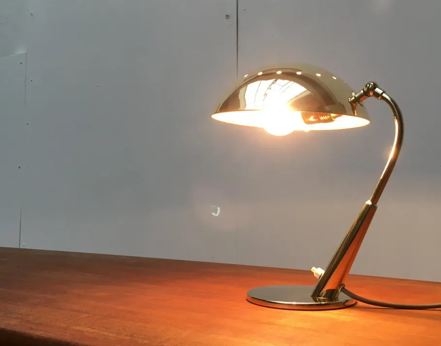 Discount Pamono German Mid-Century Brass Table Lamp from Cosack