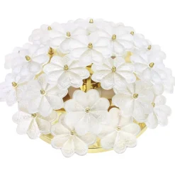 Hot Pamono German Murano Glass Flower Wall Light by Ernst Palme, 1970s