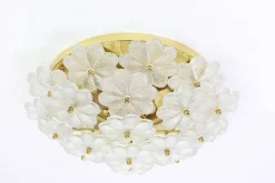 Hot Pamono German Murano Glass Flower Wall Light by Ernst Palme, 1970s