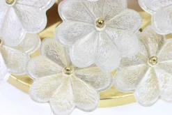 Hot Pamono German Murano Glass Flower Wall Light by Ernst Palme, 1970s