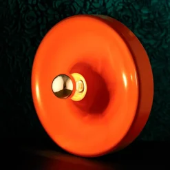 Hot Pamono German Orange Waterdrop Wall or Ceiling Lamp from Holländer, 1960s