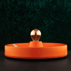 Hot Pamono German Orange Waterdrop Wall or Ceiling Lamp from Holländer, 1960s