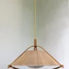 Hot Pamono German Teak and Acrylic Glass Ceiling Lamp from Temde, 1960s