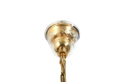 Online Pamono Gilded Brass and Crystal Chandelier by Palwa, 1970s