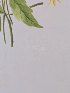 Best Pamono Gilded Ceramic Table Lamp with Floral Decoration by Ghinza, 1970s