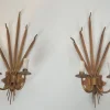 Hot Pamono Gilded Ear of Wheat Wall Lights in the style of Coco Chanel, Set of 2