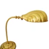 Best Pamono Gilt Brass Shell Shaped Flexo Lamp, 1950s