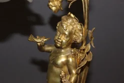 Outlet Pamono Gilt Bronze Angel Lamp, 1900s