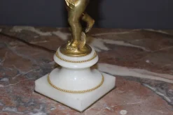 Outlet Pamono Gilt Bronze Angel Lamp, 1900s