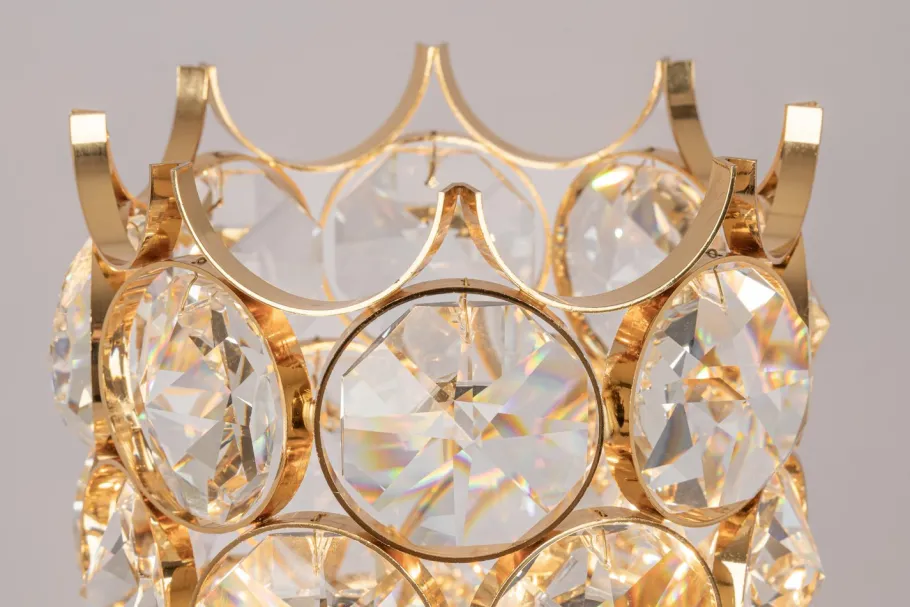 New Pamono Gilt Jewel Floor Lamp in the style of Sciolari attributed to Palwa, Germany, 1960s