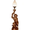 Outlet Pamono Gilt Table Lamp in the Form of a Cherub, 1970s