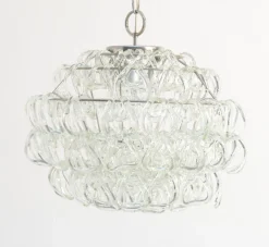 Clearance Pamono Giogali Chandelier by Angelo Mangiarotti for Vistosi