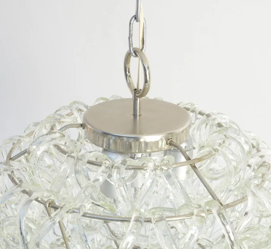 Clearance Pamono Giogali Chandelier by Angelo Mangiarotti for Vistosi