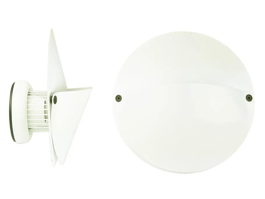 Clearance Pamono Giovi Wall Lamps in White Metal and Rubber by Achille Castiglioni for Flos, 1976, Set of 2