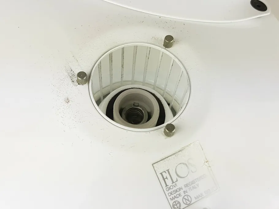 Clearance Pamono Giovi Wall Lamps in White Metal and Rubber by Achille Castiglioni for Flos, 1976, Set of 2