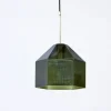 New Pamono Glass & Brass Pendant Lamp by Carl Fagerlund for Orrefors, 1960s