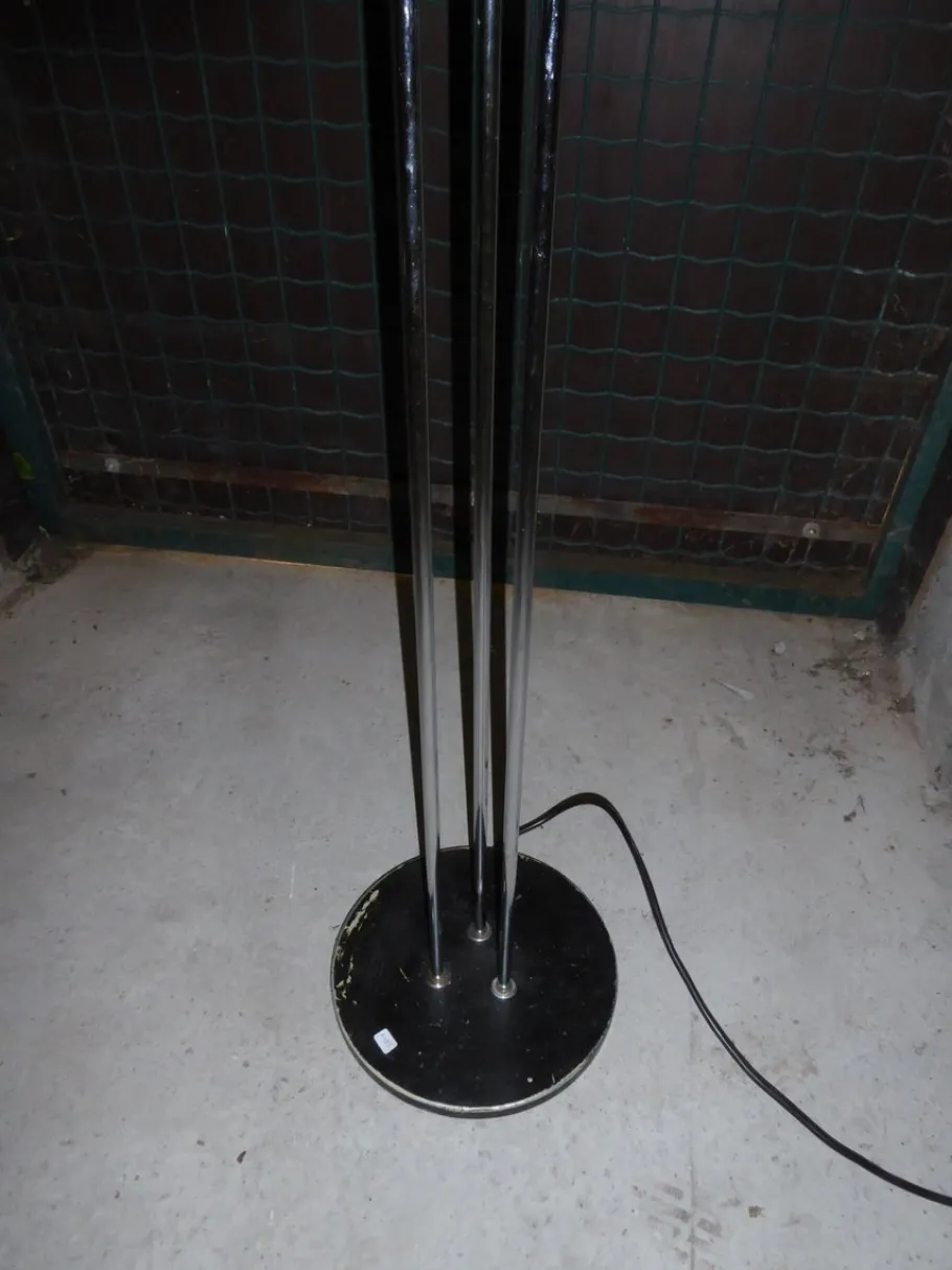 Online Pamono Glass & Chrome Globe Floor Lamp