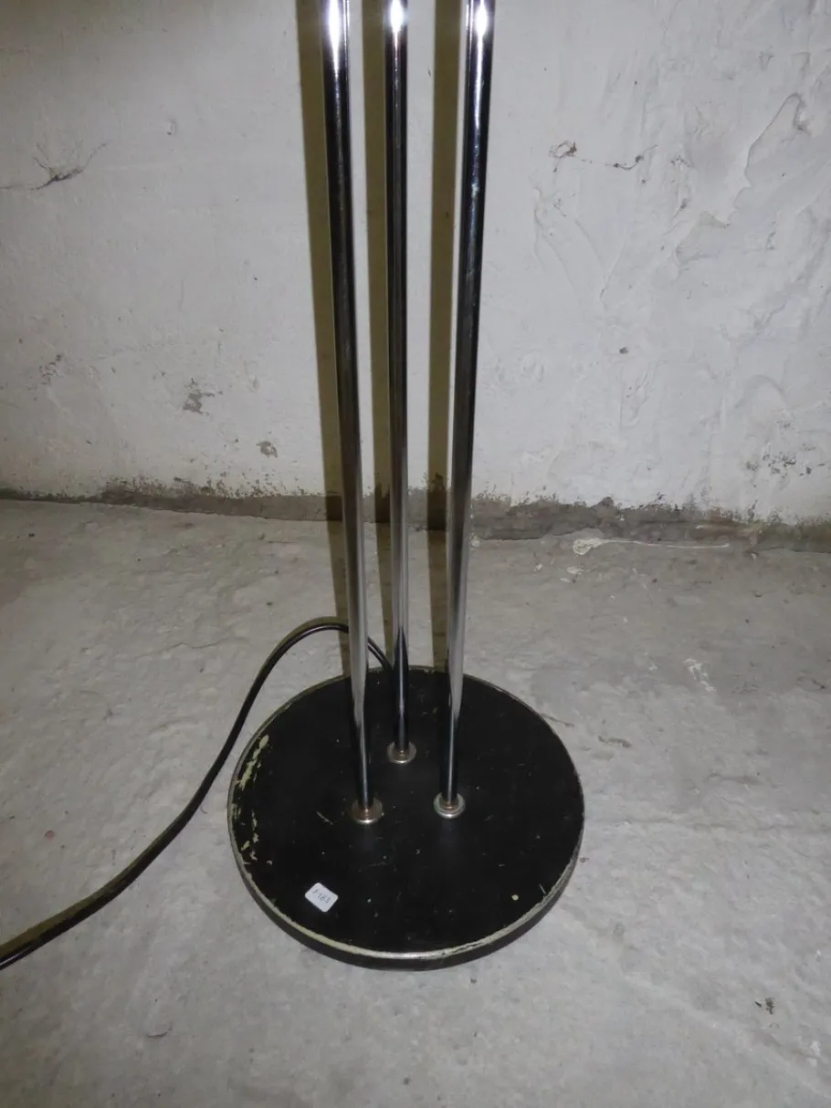 Online Pamono Glass & Chrome Globe Floor Lamp