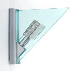 New Pamono Glass Aluminum Triangle Shaped Ikaro Wall Light by Carlo Forcolini for Artemide, 1984