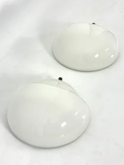 Hot Pamono Glass and Brass Mania Sconces by Vico Magistretti for Artemide, Italy, 1960s, Set of 2