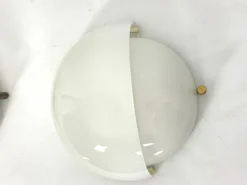 Hot Pamono Glass and Brass Mania Sconces by Vico Magistretti for Artemide, Italy, 1960s, Set of 2