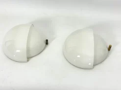 Hot Pamono Glass and Brass Mania Sconces by Vico Magistretti for Artemide, Italy, 1960s, Set of 2