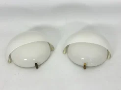 Hot Pamono Glass and Brass Mania Sconces by Vico Magistretti for Artemide, Italy, 1960s, Set of 2