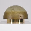 New Pamono Glass and Brass Mushroom Lamp, 1970s