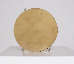 New Pamono Glass and Brass Mushroom Lamp, 1970s