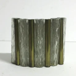 Discount Pamono Glass and Brass Wall Lamp from Kaiser Leuchte, 1960s