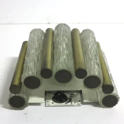 Discount Pamono Glass and Brass Wall Lamp from Kaiser Leuchte, 1960s