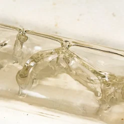 Clearance Pamono Glass and Brass Wall Sconce by Doria, 1960