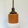 Best Pamono Glass and Copper Pendant Light from Philips, 1930s