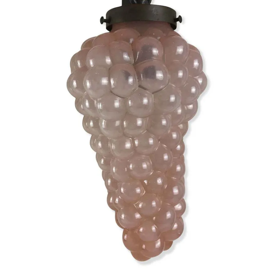 Clearance Pamono Glass Appliques with Grape Bunches, 1960s, Set of 4