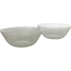 Discount Pamono Glass Bowls by Wilhelm Wagenfeld for VLG Weisswasser, Germany, Set of 2