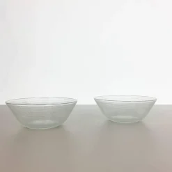 Discount Pamono Glass Bowls by Wilhelm Wagenfeld for VLG Weisswasser, Germany, Set of 2