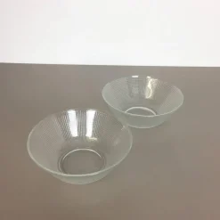 Discount Pamono Glass Bowls by Wilhelm Wagenfeld for VLG Weisswasser, Germany, Set of 2