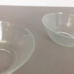 Discount Pamono Glass Bowls by Wilhelm Wagenfeld for VLG Weisswasser, Germany, Set of 2