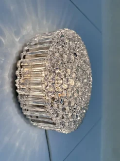 Hot Pamono Glass Bubble Texture Wall or Ceiling Lamp by Helena Tynell for Bega Limburg, Germany, 1960s