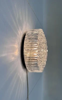 Hot Pamono Glass Bubble Texture Wall or Ceiling Lamp by Helena Tynell for Bega Limburg, Germany, 1960s