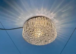 Hot Pamono Glass Bubble Texture Wall or Ceiling Lamp by Helena Tynell for Bega Limburg, Germany, 1960s