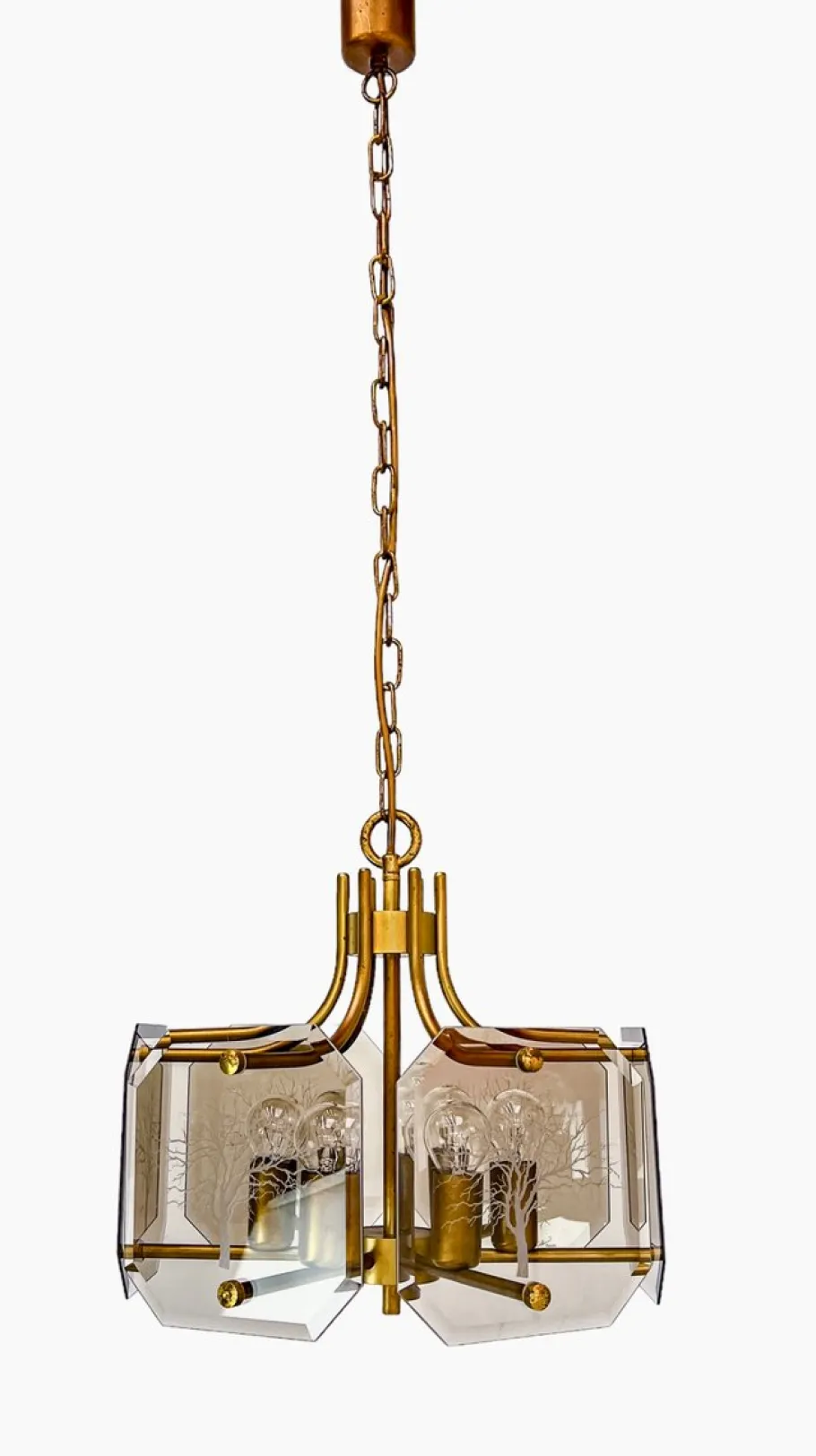 Clearance Pamono Glass Chandelier Baum-Tree of Life by Luigi Colani for Sische, 1970s