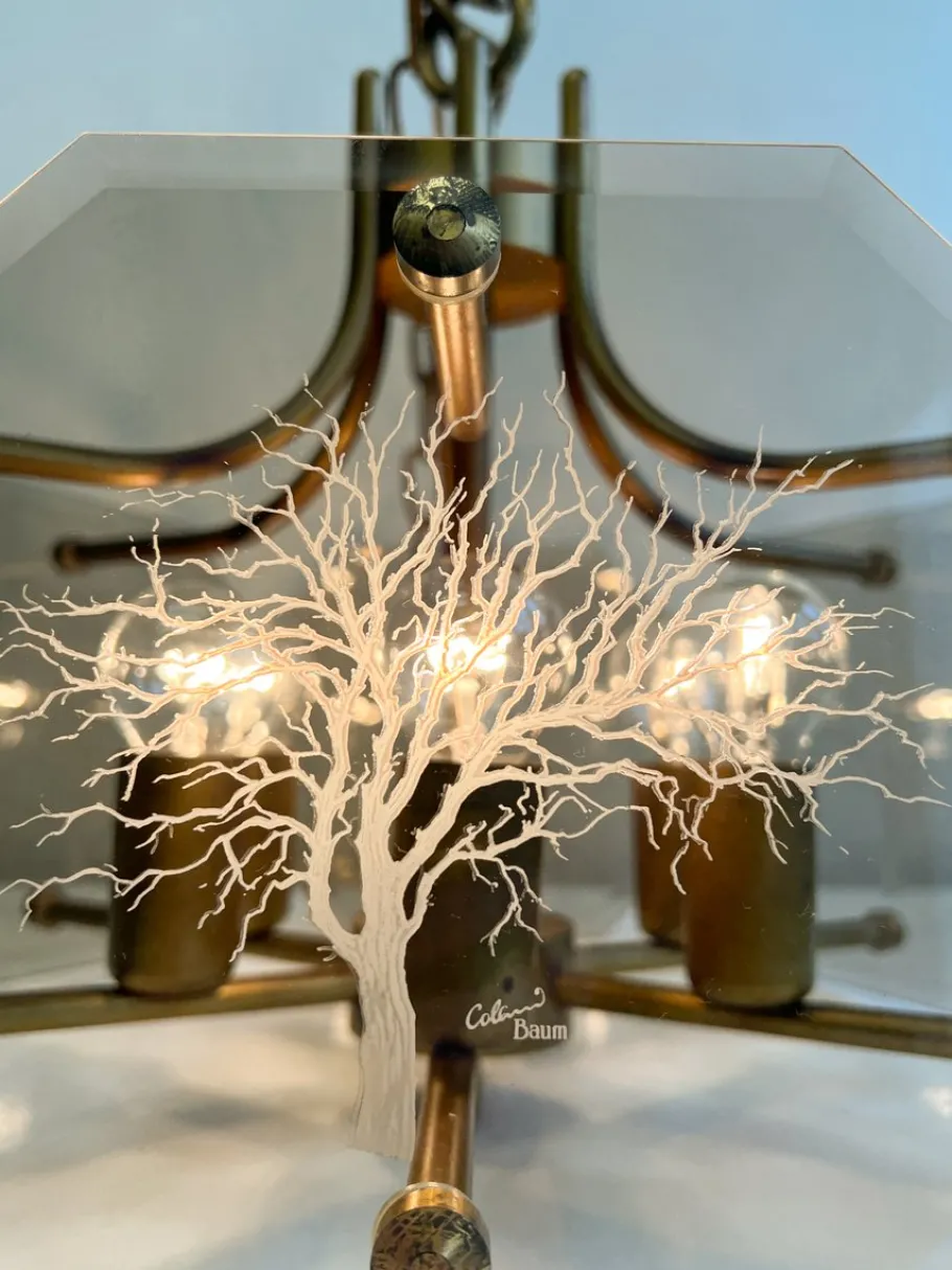 Clearance Pamono Glass Chandelier Baum-Tree of Life by Luigi Colani for Sische, 1970s