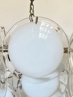 Online Pamono Glass Disc Ceiling Light from Vistosi, 1960s