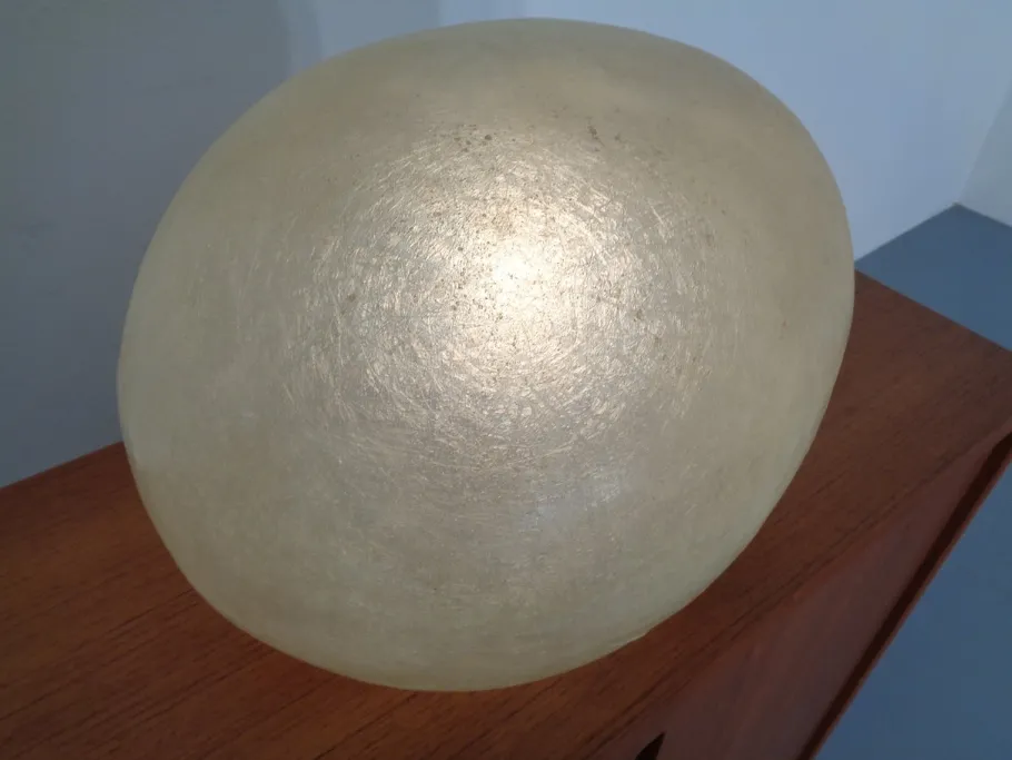 Pamono Glass Fiber Table Lamp by André Cazenave for Atelier-A, 1960s