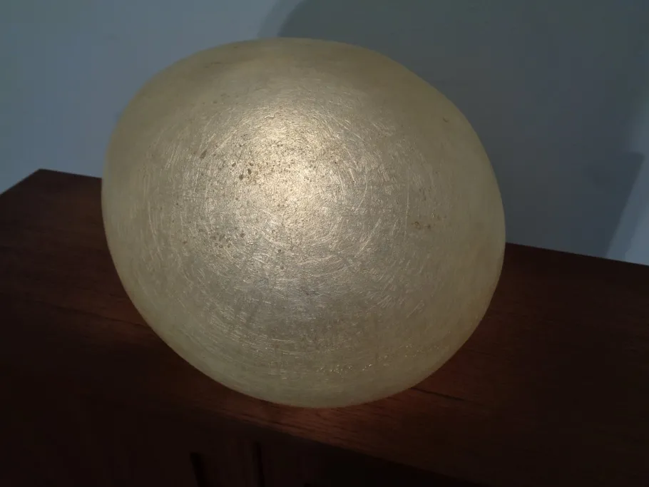 Pamono Glass Fiber Table Lamp by André Cazenave for Atelier-A, 1960s